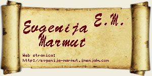 Evgenija Marmut vizit kartica